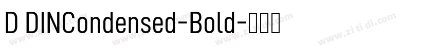 D DINCondensed-Bold字体转换